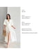 Молочна сукня А-силуету “на запах” з об’ємними рукавами | 6820512 | фото 3