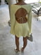 Жовта міні-сукня з відкритою спинкою | 6820545 | фото 3