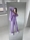 Фіолетовий костюм-трійка: топ, сорочка та штани-палаццо | 6820559 | фото 3