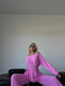 Рожевий костюм: блуза зі шнурівками та штани-палаццо | 6820567 | фото 2