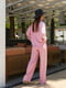 Рожевий костюм: сорочка оверсайз та широкі штани | 6820601 | фото 4