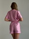Шовкова піжама у стилі Victoria's Secret: сорочка та шорти | 6821158 | фото 6
