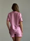Шовкова піжама у стилі Victoria's Secret: сорочка та шорти | 6821158 | фото 7