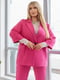 Класичний рожевий костюм-двійка: жакет та штани | 6821162 | фото 2