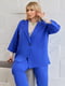 Класичний синій костюм-двійка: жакет та штани | 6821163 | фото 3