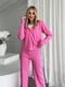 Рожевий костюм: кофта на блискавці та штани-палаццо | 6821175 | фото 3