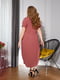 Вільна сукня-максі лососевого кольору з кишенями | 6821181 | фото 7