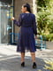 Шифонова синя сукня А-силуету в горох | 6821187 | фото 6