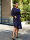 Шифонова синя сукня А-силуету в горох | 6821187 | фото 7