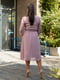 Шифонова рожево-лілова сукня А-силуету в горох | 6821188 | фото 5
