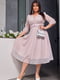 Рожево-лілова сукня-міді з блискітками | 6821189 | фото 3