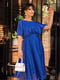 Блискуча синя сукня з трикотажною підкладкою | 6821191 | фото 2