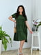 Багатоярусна шифонова сукня зеленого кольору | 6821207 | фото 2