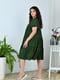 Багатоярусна шифонова сукня зеленого кольору | 6821207 | фото 5