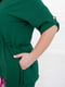 Темно-зелений костюм батал: блуза з кулісою та штани | 6821240 | фото 4