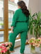 Монохромний зелений костюм: блуза-жакет та штани | 6821275 | фото 4
