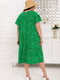 Вільна зелена сукня в горошок  | 6821287 | фото 3