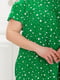 Вільна зелена сукня в горошок  | 6821287 | фото 4
