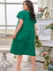 Вільна зелена сукня з рукавами-крильцями | 6821292 | фото 4