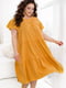 Вільна жовта сукня з рукавами-крильцями | 6821296 | фото 2