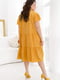 Вільна жовта сукня з рукавами-крильцями | 6821296 | фото 3