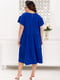 Вільна синя сукня з рукавами-крильцями | 6821298 | фото 3