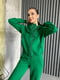 Зелений трикотажний костюм: толстовка та джогери | 6821396 | фото 4