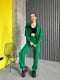 Зелений трикотажний костюм: толстовка та джогери | 6821396 | фото 8