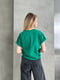 Базова зелена бавовняна футболка | 6821454 | фото 9