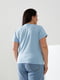 Базова блакитна бавовняна футболка | 6821463 | фото 3