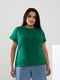 Базова зелена бавовняна футболка | 6821464 | фото 2