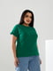 Базова зелена бавовняна футболка | 6821464 | фото 3
