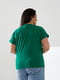 Базова зелена бавовняна футболка | 6821464 | фото 4