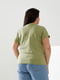 Базова бавовняна футболка фісташкового кольору | 6821469 | фото 3