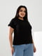 Базова чорна бавовняна футболка | 6821471 | фото 3