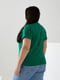 Базова зелена футболка з написом California | 6821478 | фото 4
