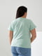 Базова футболка м’ятного кольору з написом California | 6821480 | фото 5
