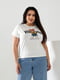 Базова футболка молочного кольору з принтом Hip-Hop | 6821485 | фото 2