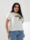 Базова футболка молочного кольору з принтом Hip-Hop | 6821485 | фото 3