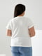 Базова футболка молочного кольору з принтом Love | 6821490 | фото 2