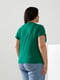 Базова зелена футболка з принтом Intense Feelings | 6821499 | фото 3