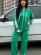 Зелений костюм з лампасами: толстовка та штани | 6821532 | фото 2