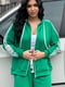 Зелений костюм з лампасами: толстовка та штани | 6821532 | фото 4