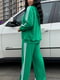 Зелений костюм з лампасами: толстовка та штани | 6821532 | фото 6