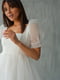 Платье белое с квадратным вырезом | 6506368 | фото 4
