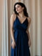 Шелковое платье синего цвета | 6506407 | фото 3