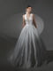Довга біла весільна сукня | 6821562 | фото 2