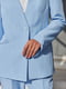 Голубой брючный костюм: жакет и брюки | 6821567 | фото 2