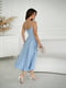 Коктейльна блакитна сукня | 6821571 | фото 5