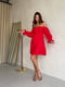 Льняна червона сукня | 6821574 | фото 2